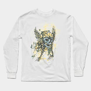 Warrior Skull Long Sleeve T-Shirt